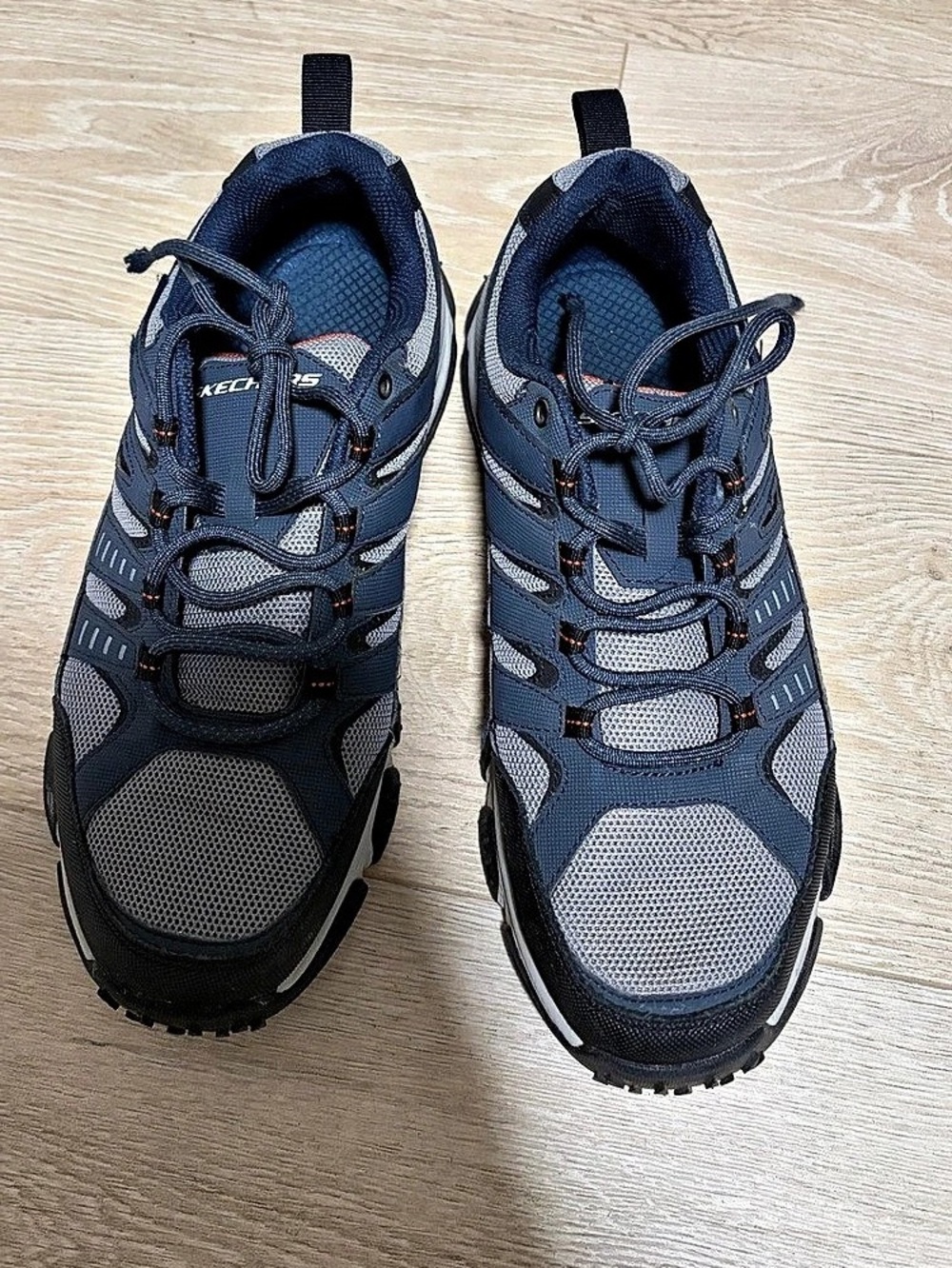 Skechers Max Protect - Fast Track Men's Athletic Shoes Blue & Gray